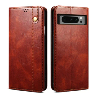 10pcs Crazy Horse Wallet Leather Phone Cases Case For Google Pixel 9 8 7 7A 6 6A Pro Samsung A24 S23 FE