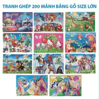 Tranh Ghép Hình Tư Duy 200 Mảnh Bằng Gỗ Nhiều Chủ Đề Cho Bé, Đồ Chơi Thông Minh Toy