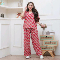 SETELAN KULOT CELANA PANJANG || ONESET RAYON || ONESET KULOT VIRAL || BAHAN RAYON || LD 120 || MOTIF