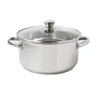 Stainless Steel 5-Quart Dutch Oven with Glass Lid dutch oven cast iron dutch oven