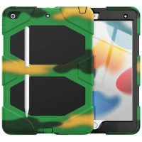 Kids Fundas Tablet Case for iPad8 iPad9 iPad7 iPad 8 9 7 10.2 8th 7th 9th 2020 2021 2019 Cover Shockproof Silicone Stand Coque