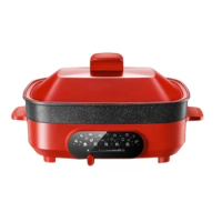 Electric Hot Pot Household Multi-Functional Barbecue Integrated Pot Cooking Electric Special Cooking Pot