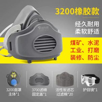 防塵口罩面罩防工業粉塵高效透氣豬鼻子打磨麵具肺煤礦裝修電焊-防塵口罩+20片加厚【活性炭】過濾棉【送護目鏡】 高效過濾/舒適透氣-款式8