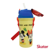 Skater 吸管480ml銀離子水壺-Mickey &amp; Friends