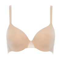 【Chantelle 仙黛爾】DayToNight.記憶纖維T-shirt Bra.15F60_01N(錦緞光面肩帶.緹花蕾絲透氣涼爽)