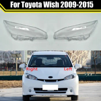 Car Front Headlamp Caps For Toyota Wish 2009 2010 2011 2012 2013 2014 2015 ​Glass Headlight Cover Auto Lampshade Lamp Lens Shell