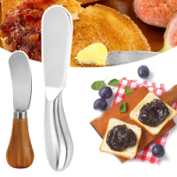 1PC Butter Knife Cheese Tools Sets Cheese Cutter Toast Knife Cheese Fruit Jam Peanut Butter Sauce Knife For Kitchen Accessories