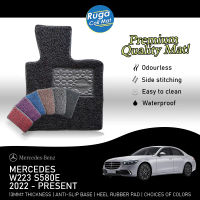 MERCEDES S-CLASS W223 S580E ( 2022 - 2026 ) Car Coil Mat Koil Mat Karpet Kereta Pre Cut Or Side Lini