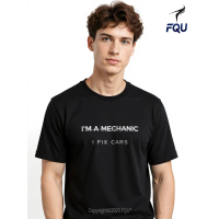 FQU I'm A Mechanic I Fix Cars Funny T-shirt Print(ed) classic letter pattern pure cotton short sleev