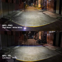 LUXIMOS LED MP3 PRO LAMPU UTAMA MINI BILED PROJIE 50W H4 PNP SUPER TERANG PROJECTOR DEVIL BLUE HIGH