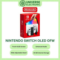 NINTENDO SWITCH OLED NEW OFW WITH WIDE ADJUSTABLE STAND