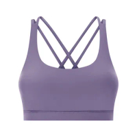 Mermaid Curve Women's Clothes Gym Training Sports Bras Push Uup Removeable Cups Medium Support B–D Cup Fitness Energy Bra Top