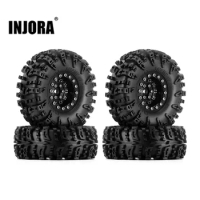 INJORA Swamp Claw 70*27mm S5 Mud Terrain 1.3" Wheel Tires Set for 1/18 1/24 RC Crawler Car