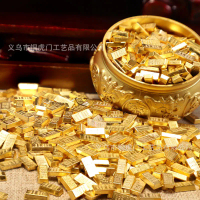 TikTok popular item: simulated mini gold bar 1cm solid gold bar 1cm small ornament sand gold bar cra