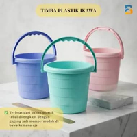 Timba Plastik Dengan Tutup / Timba Air Ember Air dengan Tutup