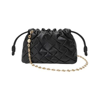 Loewe Mini Flamenco Purse in Pinched Nappa Calfskin Black Black