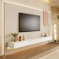 Hanging Console Tv Stands Floating Lowboard Cabinet Mirror Simplicity Tv Stands Console Suporte Para Italian Furniture