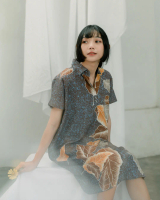Handwoven Tunik Mundak Arum KaIND - Tunik Batik Tenun Wanita