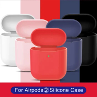 Shockproof Soft Silicone Case for Airpods 2 Accessories Protector Cover Transparent Ultra Thin TPU Holder for Apple Air Pods