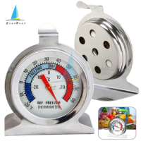 Refrigerator Thermometer Stainless Steel Fridge Freezer Thermometers Kitchen Fridge Temperature Sensor Meter Gauge Dial