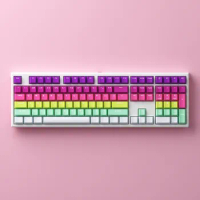 Akko Monsgeek MG108B Rainbow Full Size Keyboard 5-Pin Hotswap OEM Profile Multi-mode RGB Keyboards Bluetooth 5.0 2.4Ghz Type-C