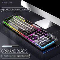 Gaming Keyboard RGB Light Wired Keyboard Mechanical Feel