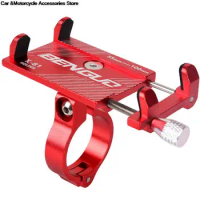 By DHL 50pcs Bicycle Scooter Aluminum Alloy Mobile Phone Holder MTB Mountain Bike Bracket Cell Phone Stand Cycling Accessories