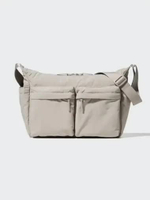 UNIQLO Tas Selempang Bahu Multi Saku Multi Pocket Shoulder MATTE Bag BEIGE