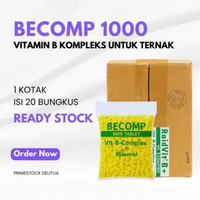 BECOMP 1000 TABLET – 1 KOTAK ISI 20 BUNGKUS VITAMIN B KOMPLEKS UNTUK TERNAK