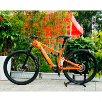 Aluminum Full Suspension Electric Mountain Bike 29 Inch Bafang Mid Motor M510 eMTB Bicycle With 624Wh Hidden Battery Ebike