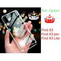 case for Oppo find X3 Pro lite Clear Case Casing Bening Cover Silicon Soft tpu Lentur Transparan