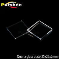 10PCS quartz glass plate(25x25x2mm)