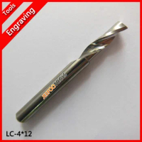 4*12mm Straight Shank Flat End Mill ,Solid Tungsten Carbide End Mill, Aluminum End Mill