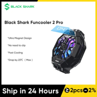 Black Shark FunCooler 2 Pro With Temperature Display Back Clip Fun Cooler 2 Pro For Black Shark 4 / 5 / 5 Pro ROG 5 Phone