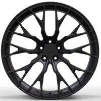 for China Bolun factory customized 21*9.5 matt black 5*112 forged car wheels for audi Q7