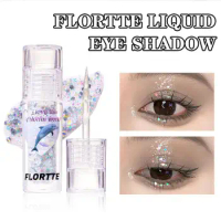 12 Colors! Flortte Heart Attack Liquid Eyeshadow Shimmer Glitter Sequins Shine Brighten Lying Silkworm Highlighter Eye Makeup