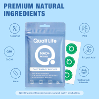 Quali Life Tampalan Tenaga Sel NAD+ untuk Meningkatkan Tenaga Anti-Penuaan dengan NR PQQ & CoQ10 30 