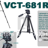 YUNTENG VCT-681RM Tripod with Damping Head for Canon 550D 600D 500D 5D 650D Nikon D7100 D5100 D3000 D7200 +Carrying Bag