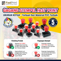 Gagang Stempel Flash Kilat Warna Ukuran Kotak Fast Print