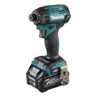【MAKITA 牧田】40V無刷衝擊起子機 藍色 日本製 2.5Ah雙電組(TD002GD202)
