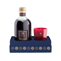 【北歐櫥窗】Dr. Vranjes Firenze Rosso Nobile 酒神葡萄釀 香氛瓶與蠟燭 藍金禮盒(250ml+80g 蠟燭)