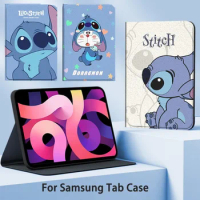 For Samsung Galaxy Tab A8 10.5 Cartoon Stitch Cover For Samsung S6 Lite S7 T975 S8 Plus Tab S9 SiliconeTablet Protective Cover