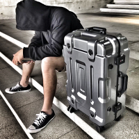 行李箱 科技感行李箱男生潮流高顏值炫酷拉桿箱2023新款旅行箱20寸登機箱
