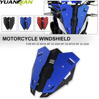 New Arrival Aluminium Motorcycle WindScreen Windshield Deflector For YAMAHA MT03 MT 03 MT-03 MT-25 MT 25 MT25 2020 Accessories