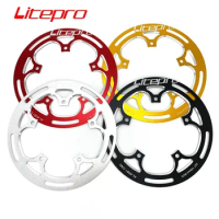 Litepro Folding Bike 130BCD Chainwheel Covering For 52T 54T Chainring Protective Covering Single Speed Chain Wheel Guard