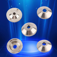 2025304 Stainless Steel Fixed Foot Cup, Universal Heavy-Duty Foot Cup Base, Adjustable Foot Pad, Rou