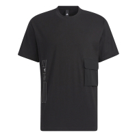 Adidas 短袖 Tech 3D Pocket Tee 黑 純棉 男款 短T 胸前口袋 基本款 愛迪達 HE9945