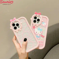 Hello Kitty Phone Case Sanrio Cartoon Apple Phone Case Iphone 11 Iphone 12 Iphone 13 Iphone 14 Phone Case Girls' Phone Case