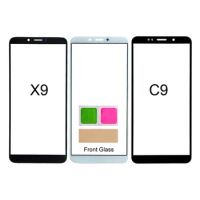 Touch Screen Panel for TP-Link Neffos C9 X9,Front Glass Screen Black Panel Cover,Phone Replacement Parts