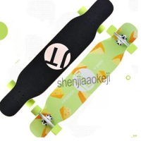 Free-style Longboard Skateboard Drop Downhill Longboard 4 Wheels Complete Dance Board Speed Cruise Riding Board 1pc